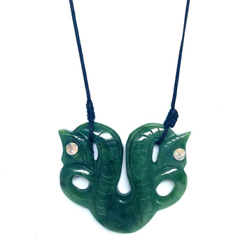 NZ Greenstone Breast Plate - 60mm